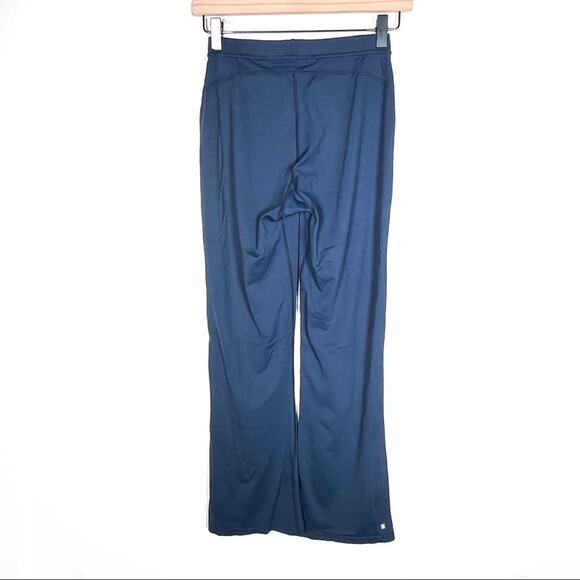 Reebok blue boot cut leg athletic lounge pants leggings size medium M B113 - Picture 3 of 3